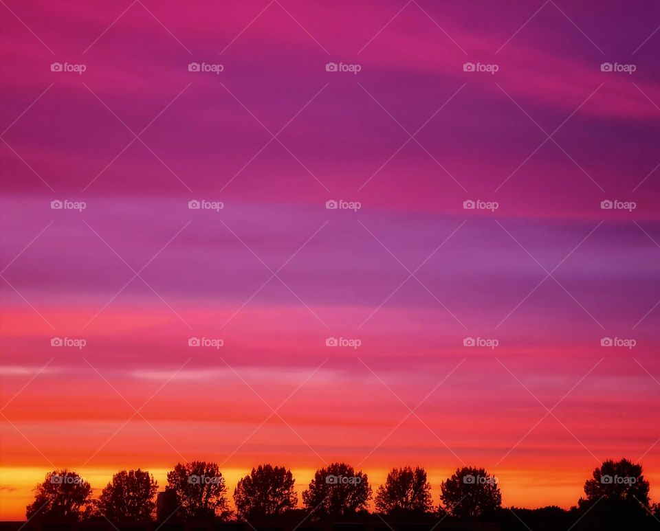 The beautiful colors of the sky, the sky is painting