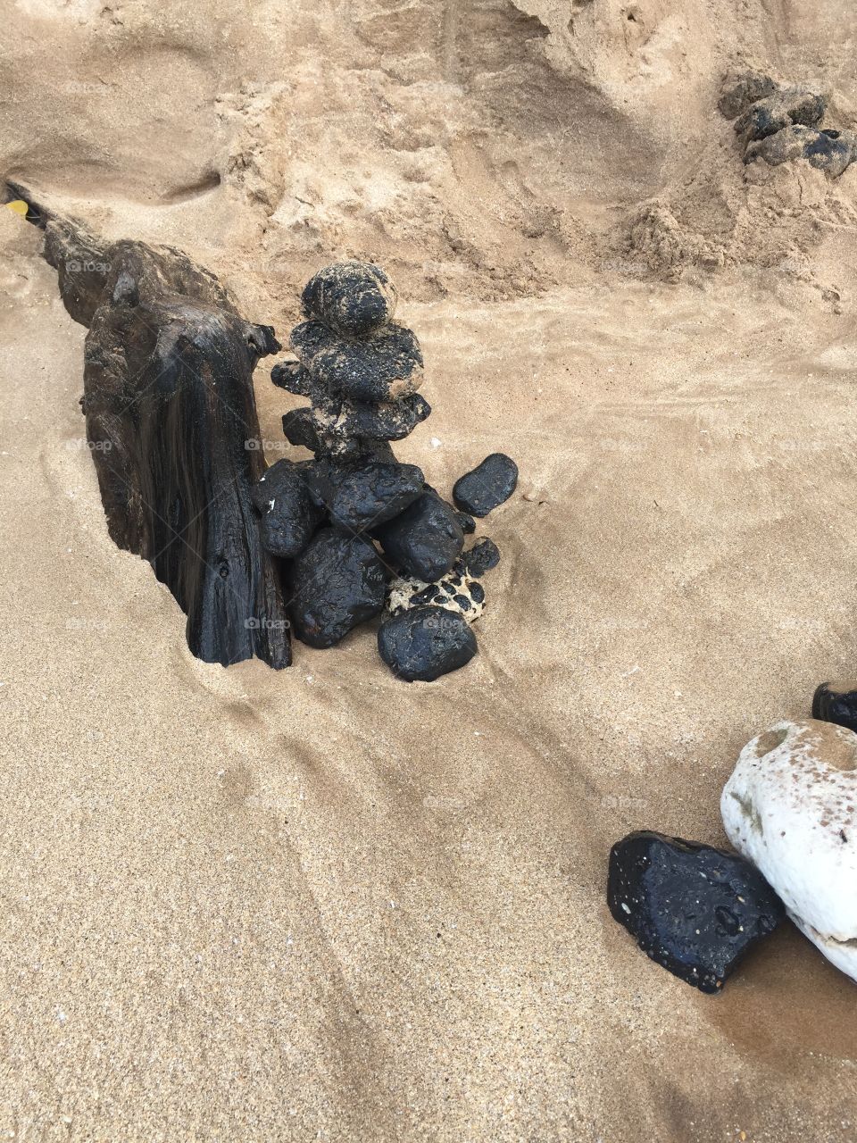 Beach sculpture, Maui