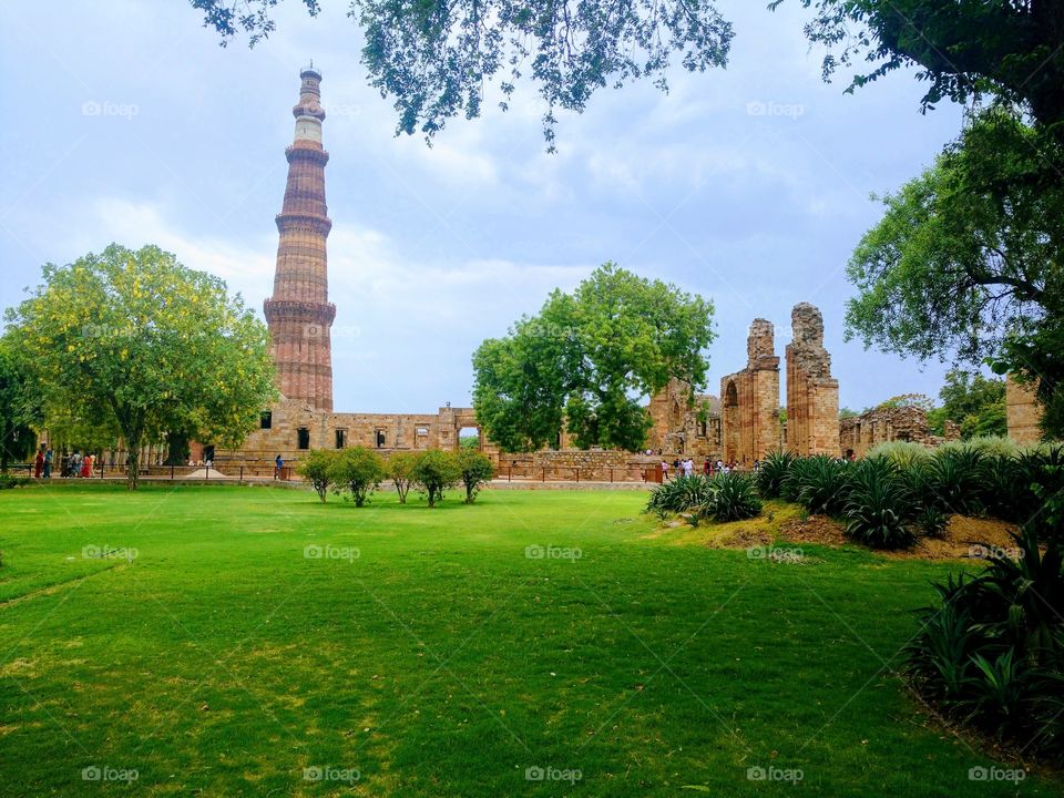 kutub minar, a historical architecture of delhi sultane