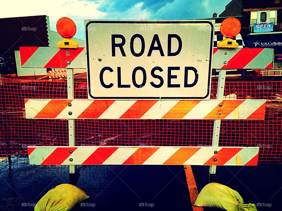 Road closure . Something about this just made me have to stop and snap a pic.