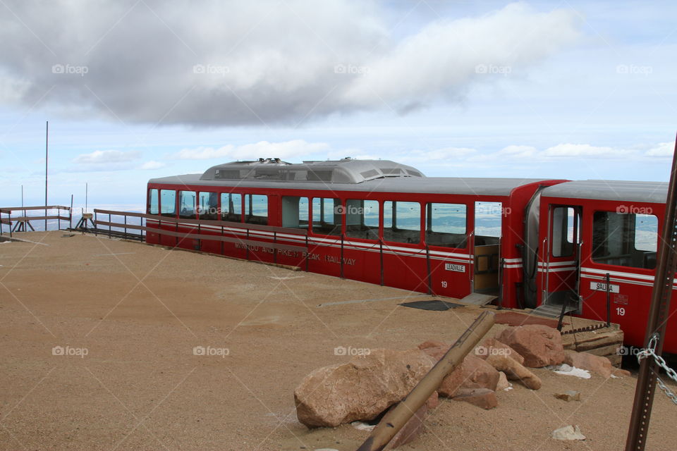Cog train at Pikes Peak