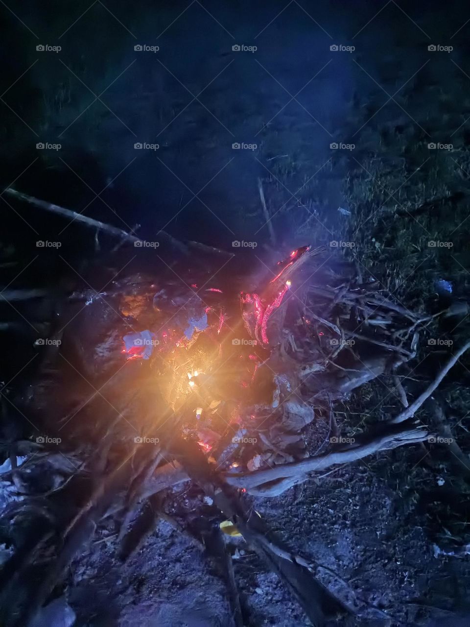 camp fire.. extremely hot