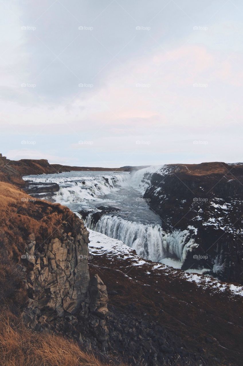 Waterfall. Iceland.