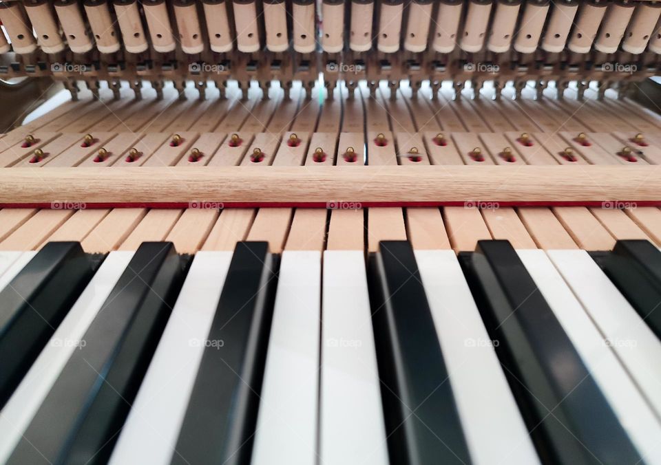 The core of the grand piano