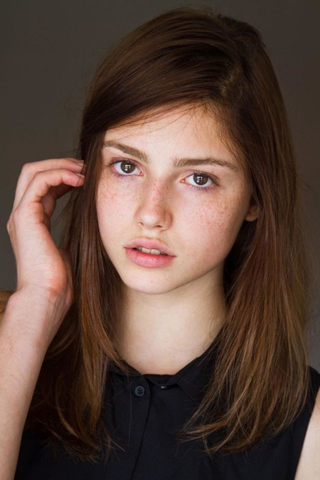 beautiful lady with no make up pure natural beauty