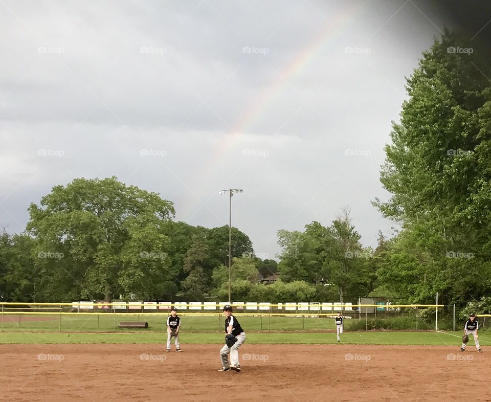 Rainbow baseball game, Mentor Ohio 