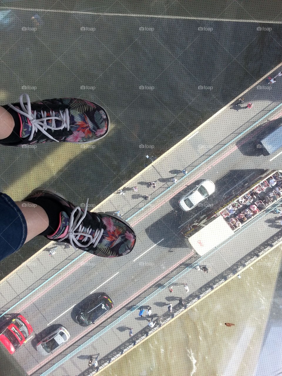 Tower bridge glass floor