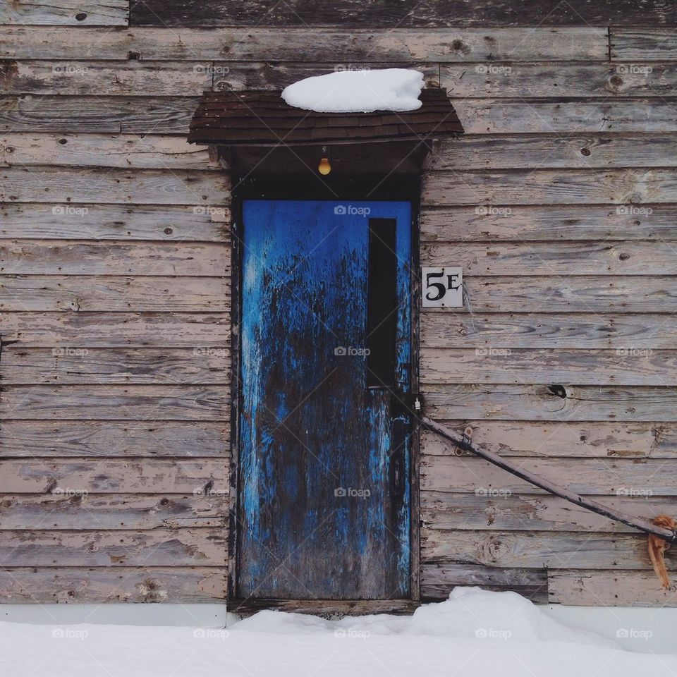 Blue Barn Door