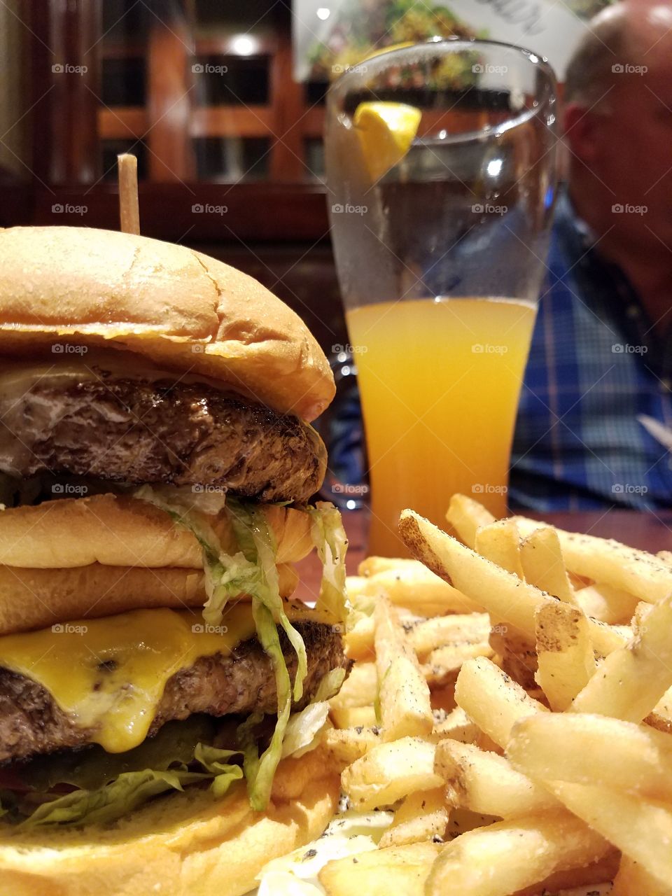 This burger was a monster