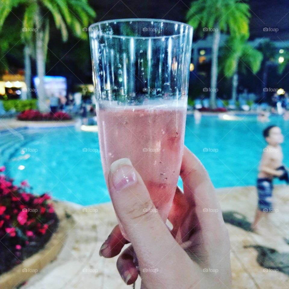 Celebration with some Sweet Raspberry Champagne