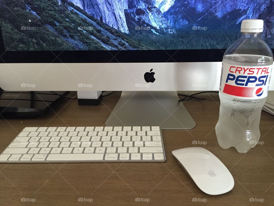 Crystal Pepsi at work 