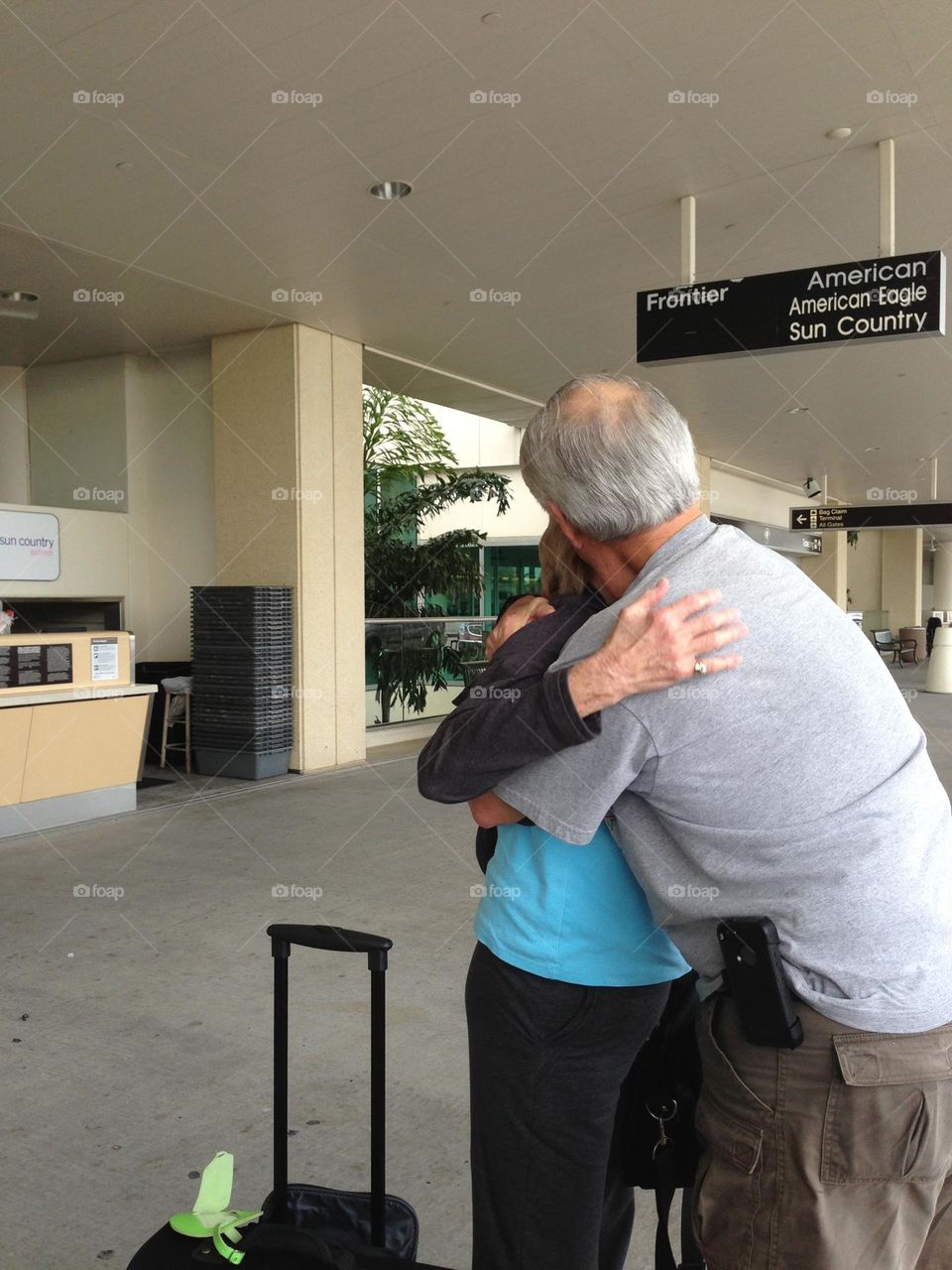 Joyful family reunion.