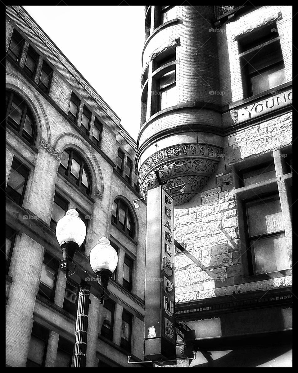 Downtown in Black and White