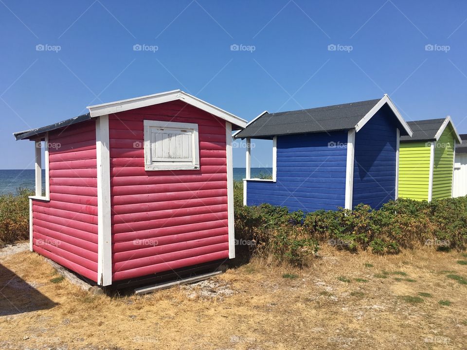 Beach huts, Sweden
