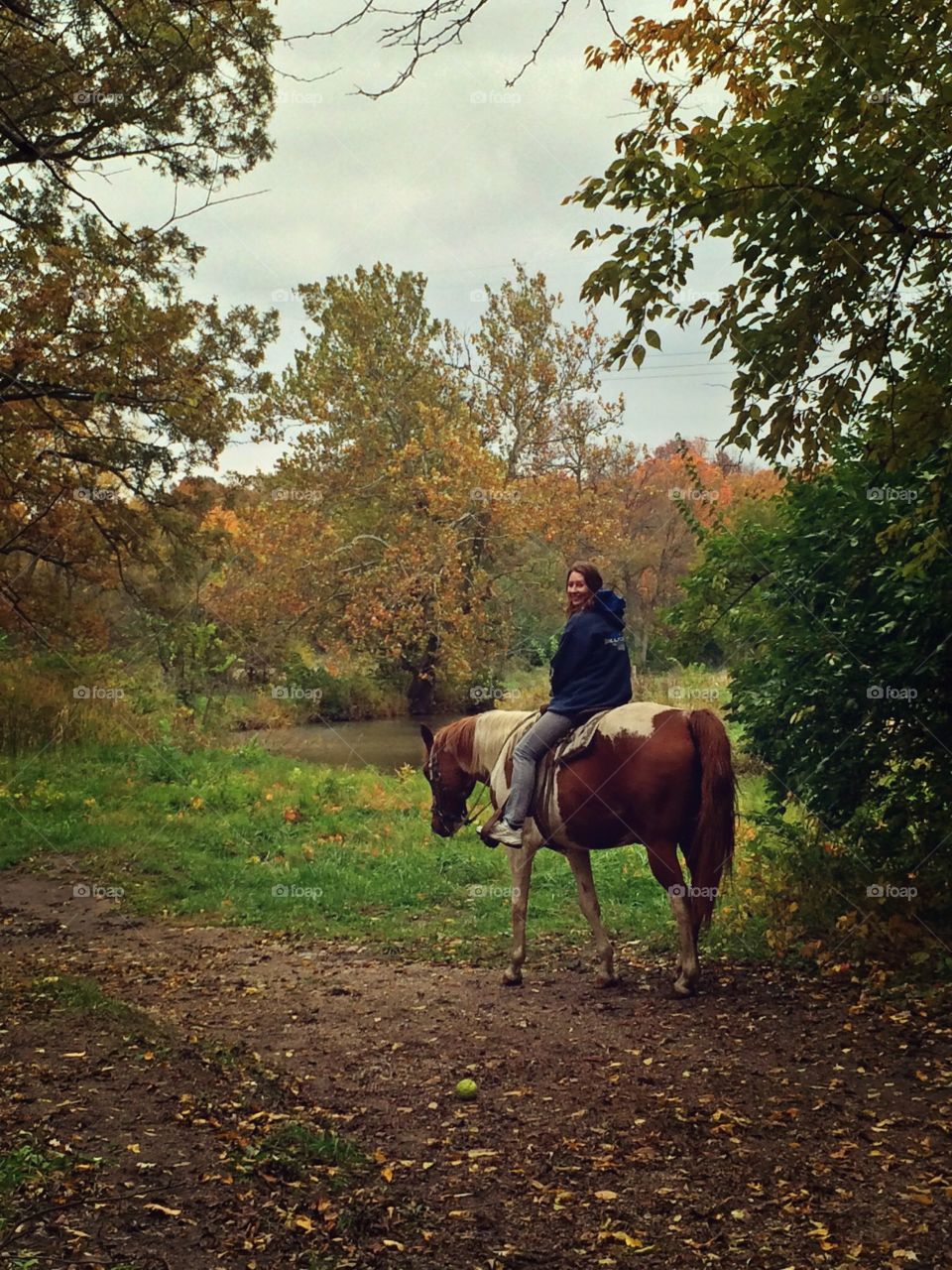 Autumn Riding. Horseback riding at Cedar Creek Ranch