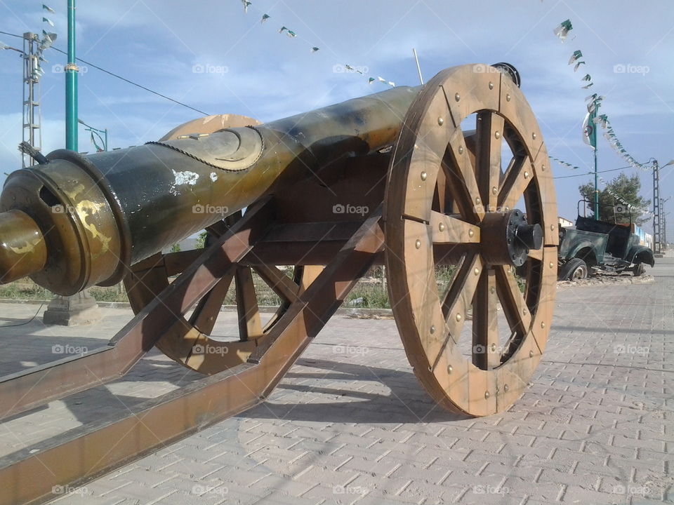 Cannon in outdoors