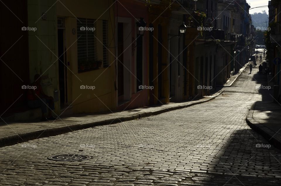 The street in Havana