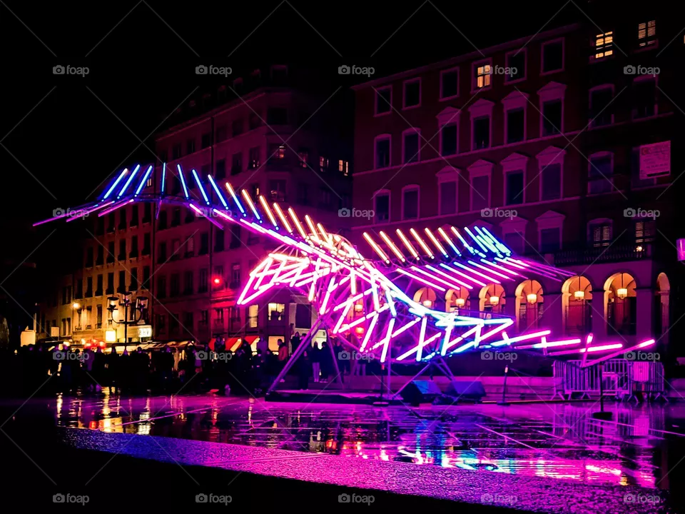 Festival of lights, Lyon, France