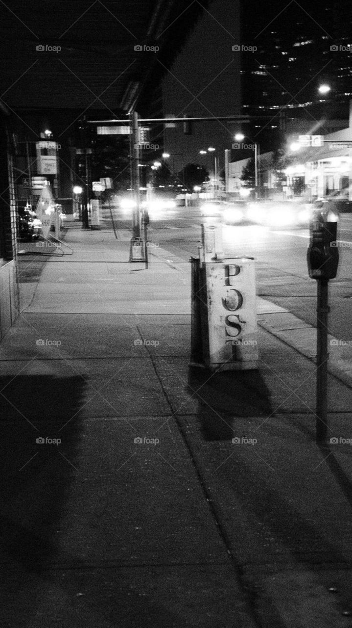 reality of the city streets at night,  post your sins for all to see...