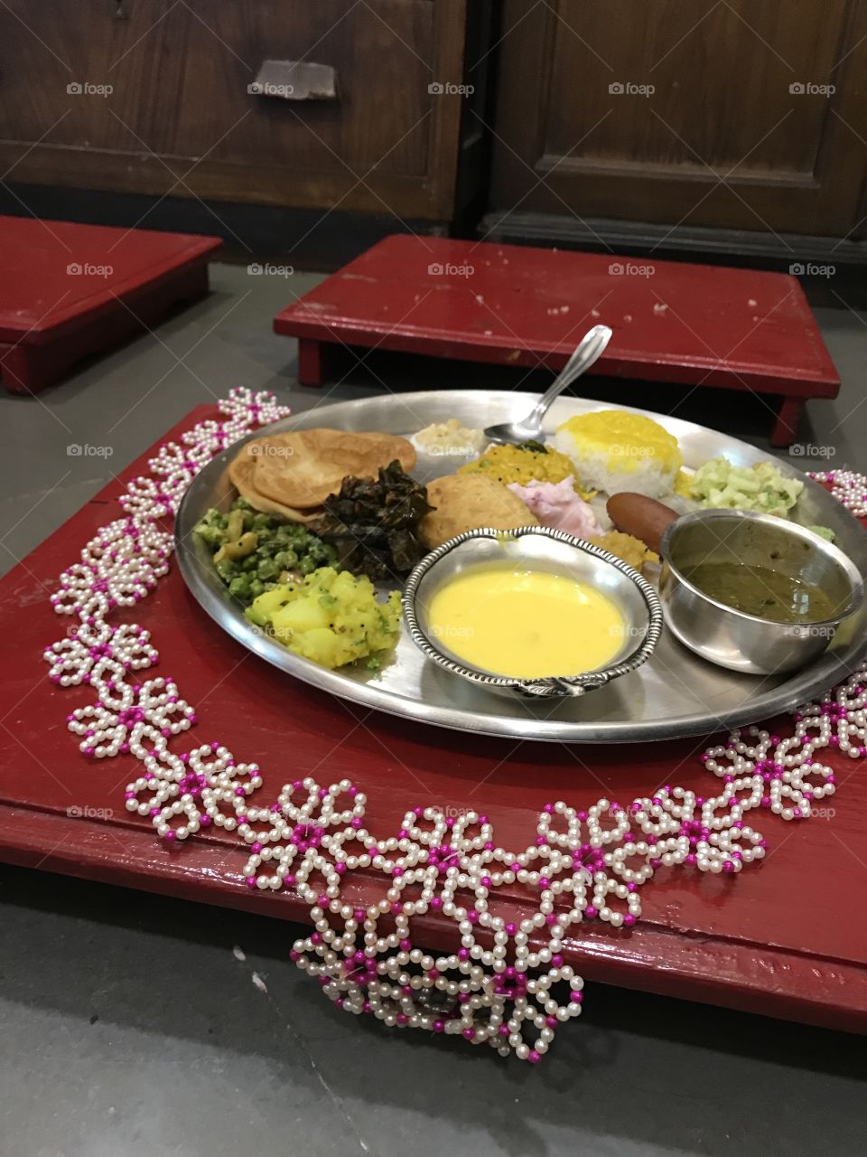 Traditional Indian food 