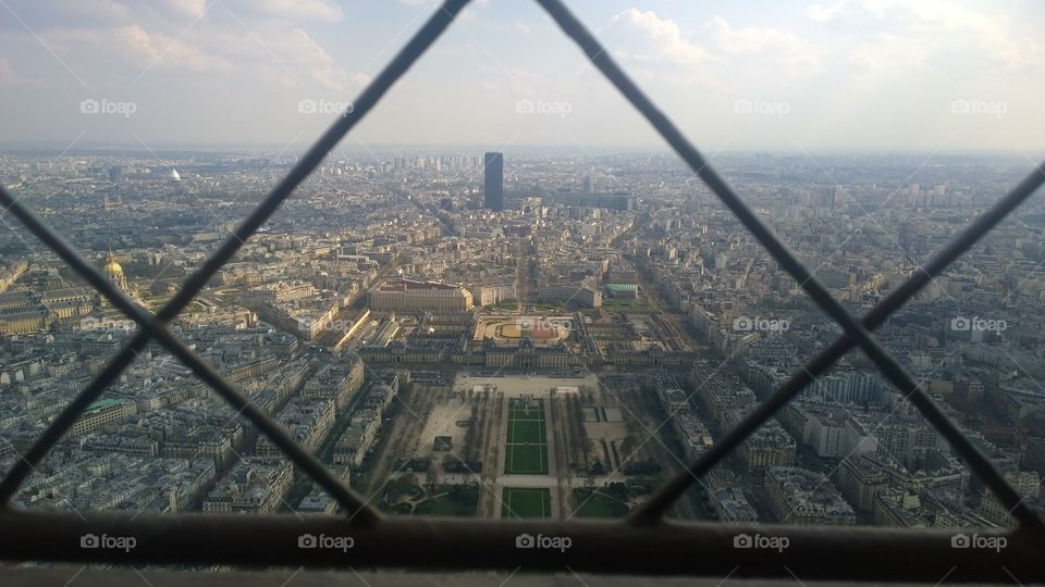 Amazing view from the Eiffel tower 