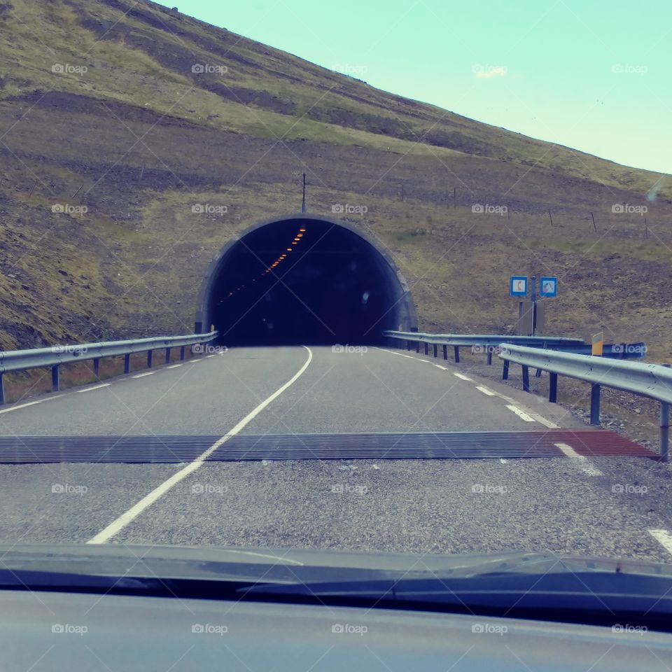 Incredible under sea tunnel in Iceland.