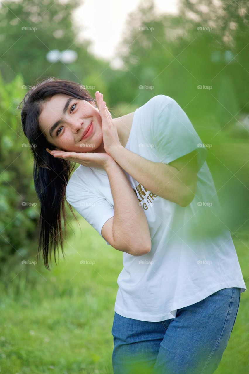 Happy Posing for portrait image 