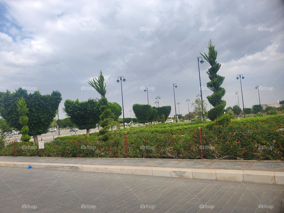 Glory be to God, the magnificent and picturesque view and the natural green trees are a view that is nothing more wonderful than it