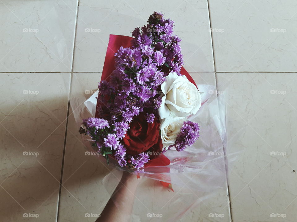 Thank you for the bouquet darl