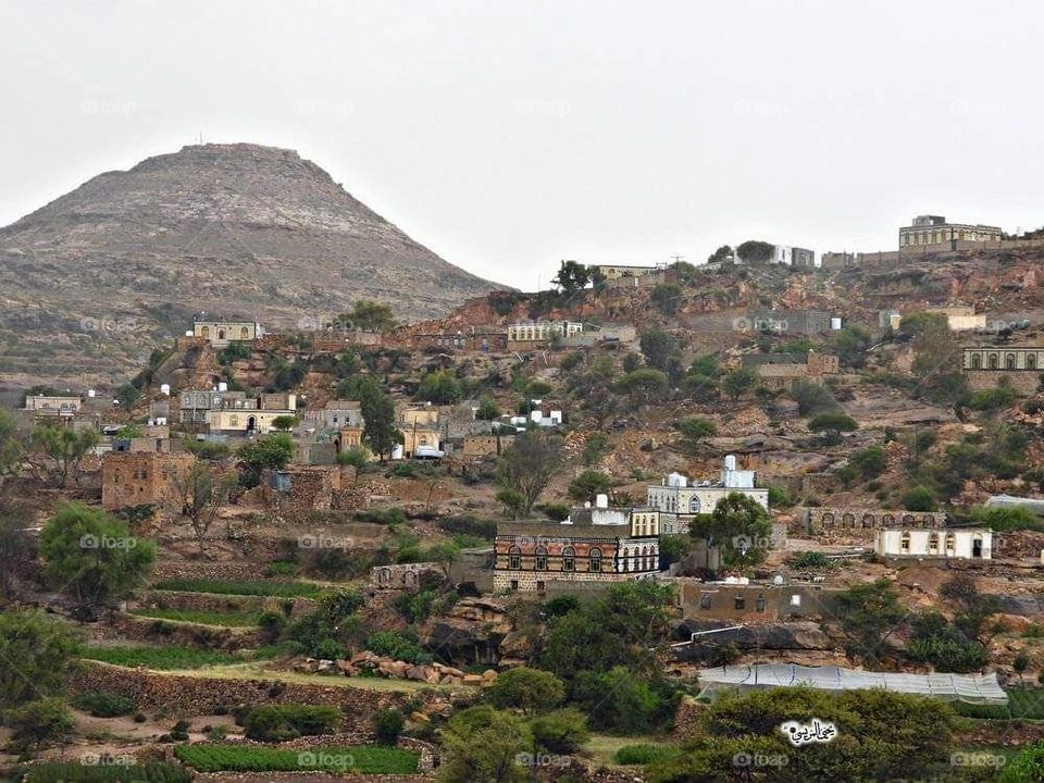 Glory be to God, the magnificent and picturesque view and the natural green trees are a view that is nothing more wonderful than it