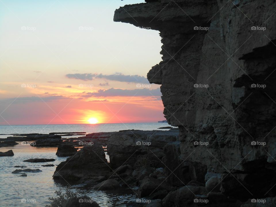 No Person, Water, Sunset, Sea, Beach