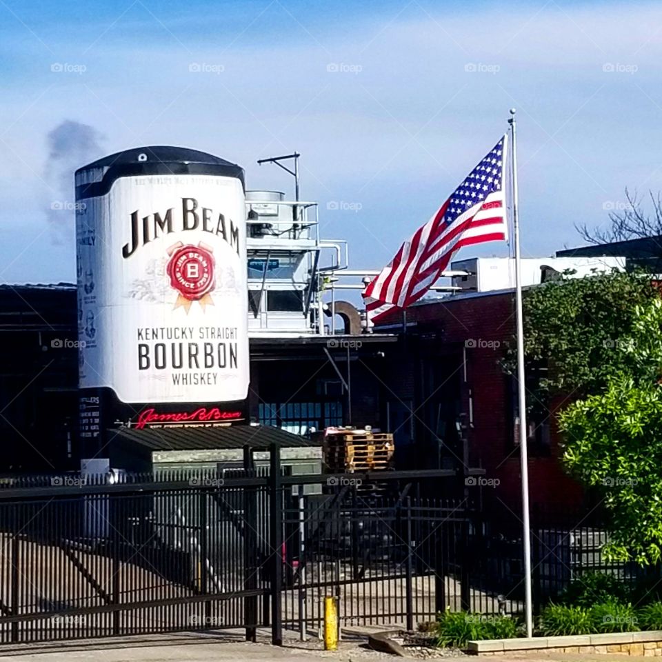 Jim Beam distillery in Clermont, Kentucky
