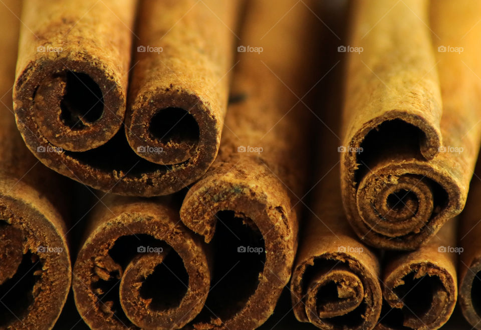 Cinnamon Sticks Macro