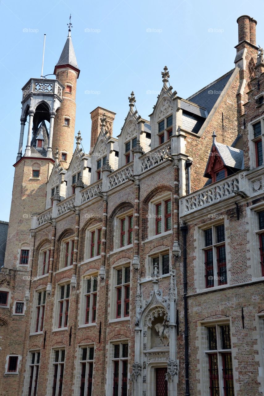 Ancient building in Bruges