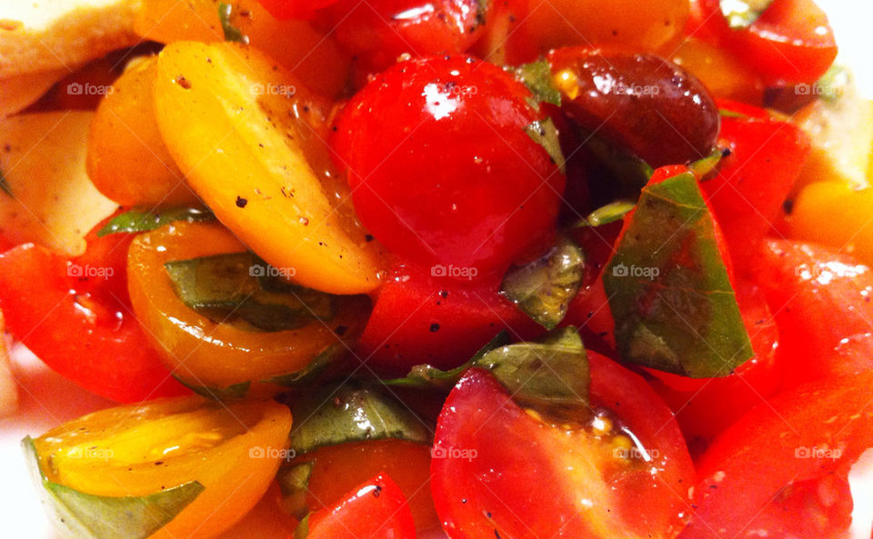 yellow red fresh tomato by percypiglet