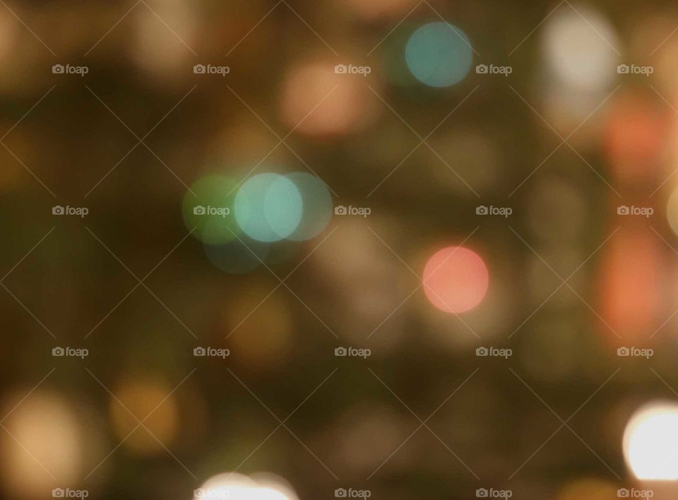 coloured lights in the distance