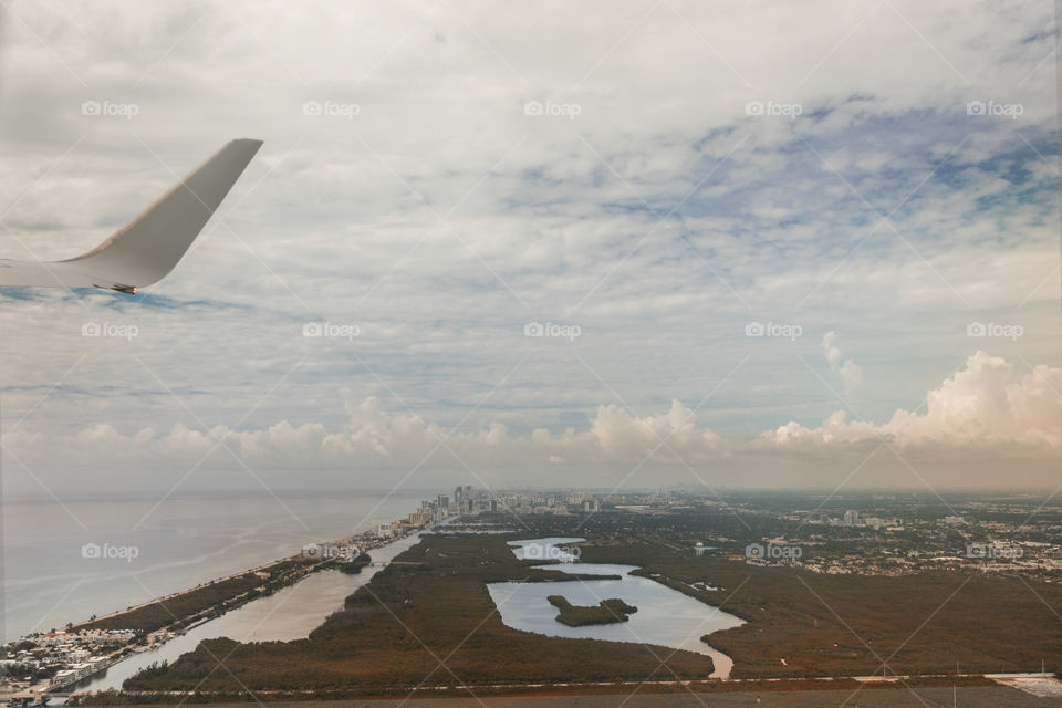 Flying over Florida