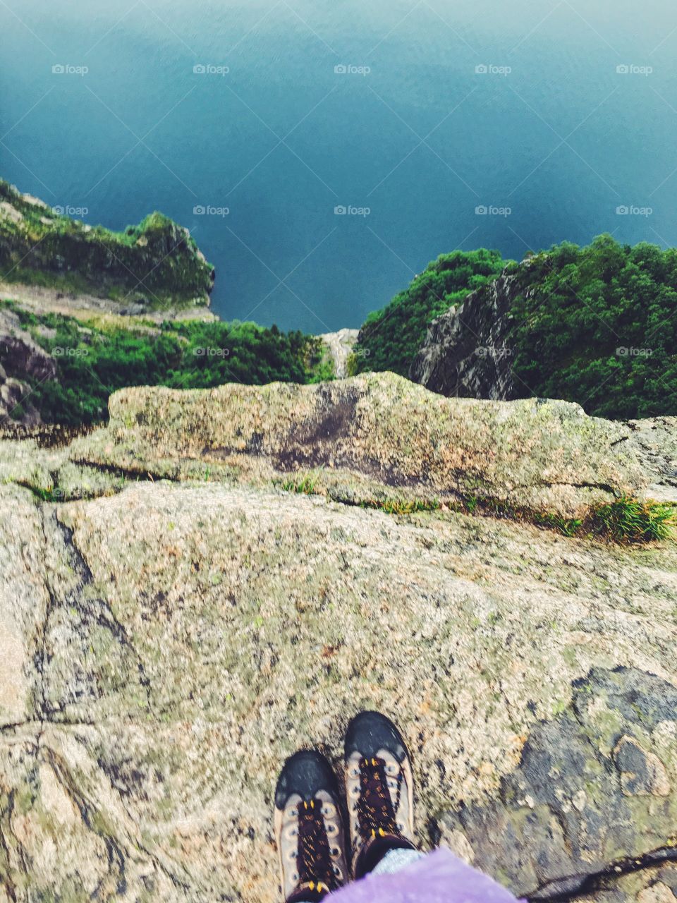 Hiking feet view 