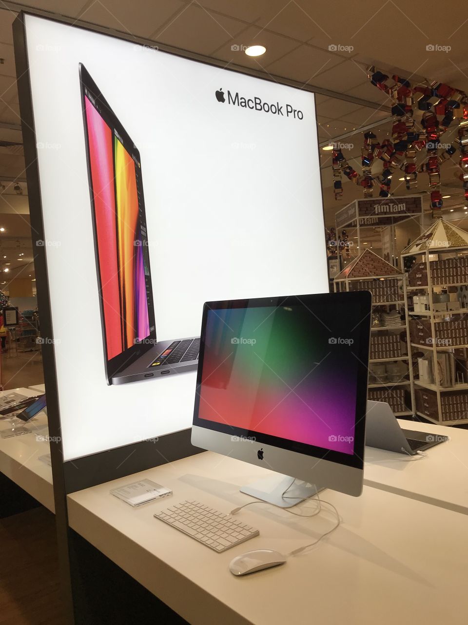 Displaying Apple Desktop at Myer Westfield Southland in Melbourne Australia 