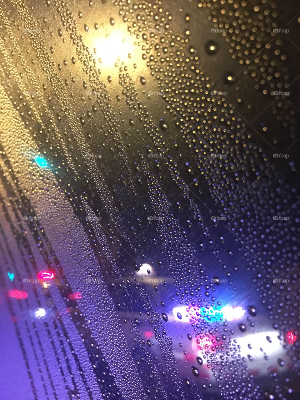 Día lluvioso, con fondo bokeh 