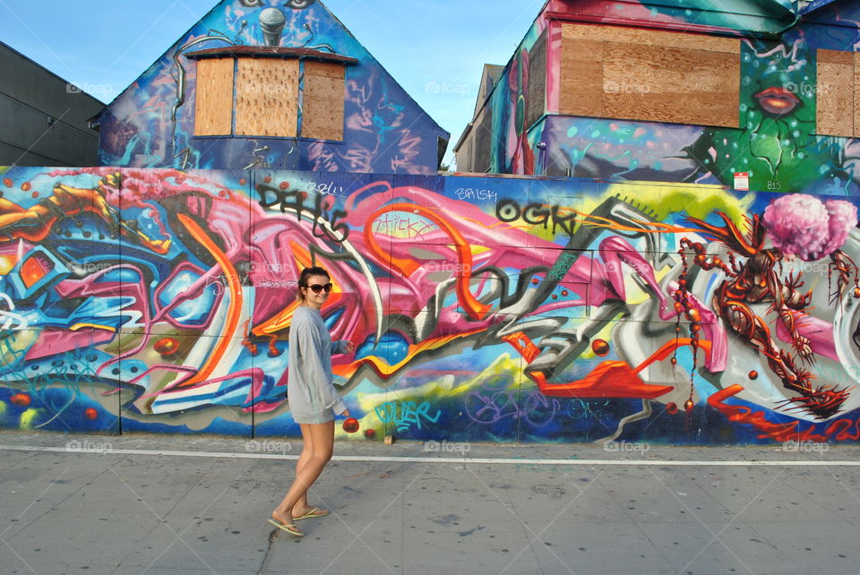 Walking at Venice beach