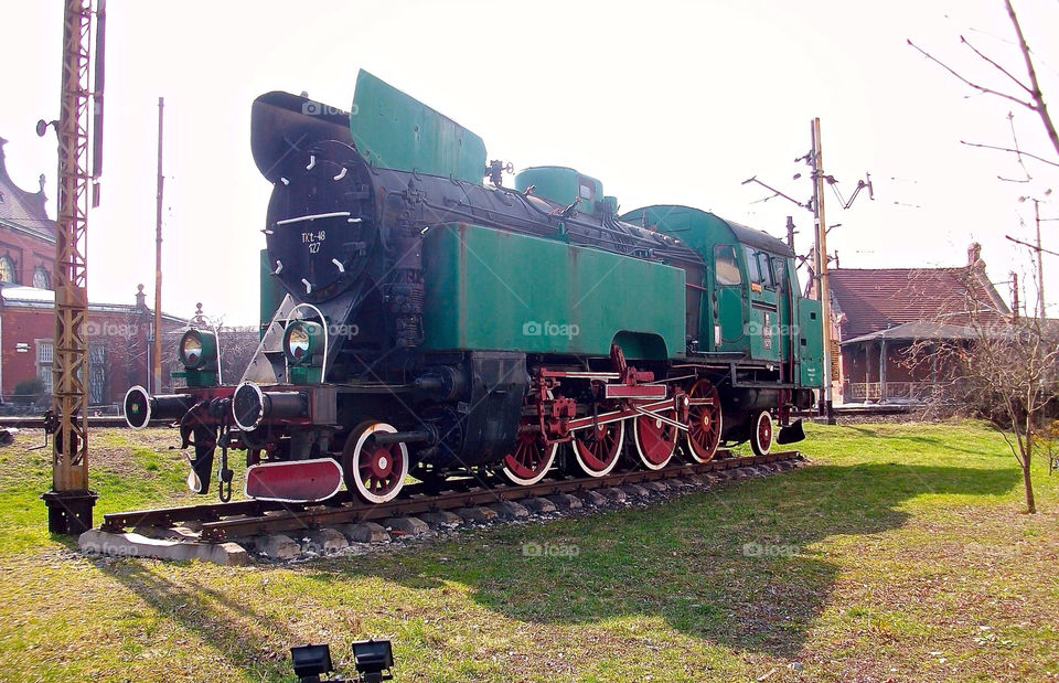 vintage train poland museum by asteris78
