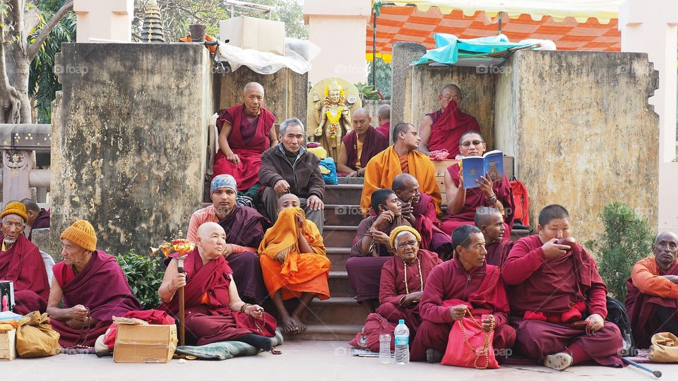 Tibetan monks