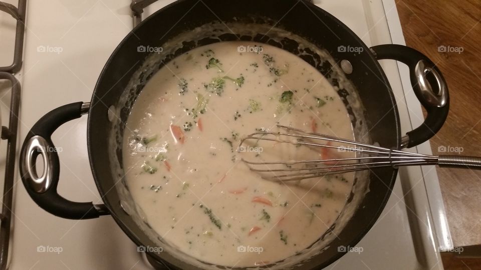 Making soup