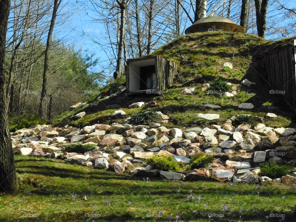 Shop in a rock