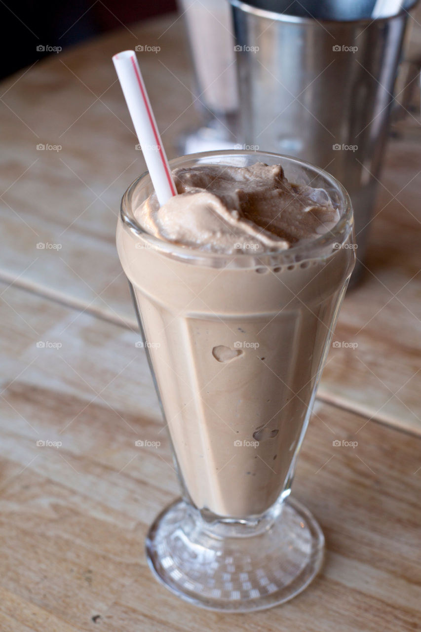 glass chocolate straw ice cream by kingrum