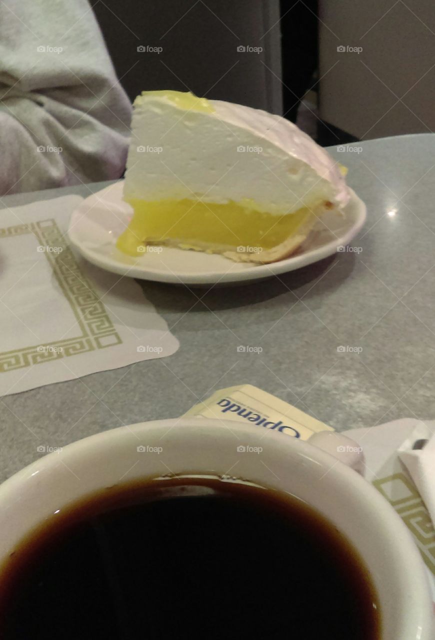 coffee n lemon meringue pie