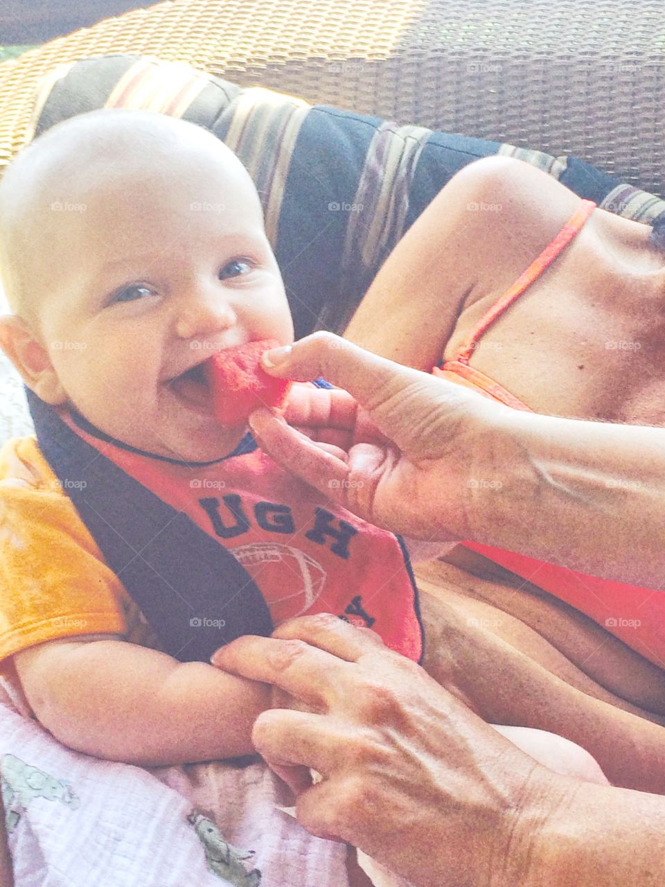 Watermelon first. Smiles 