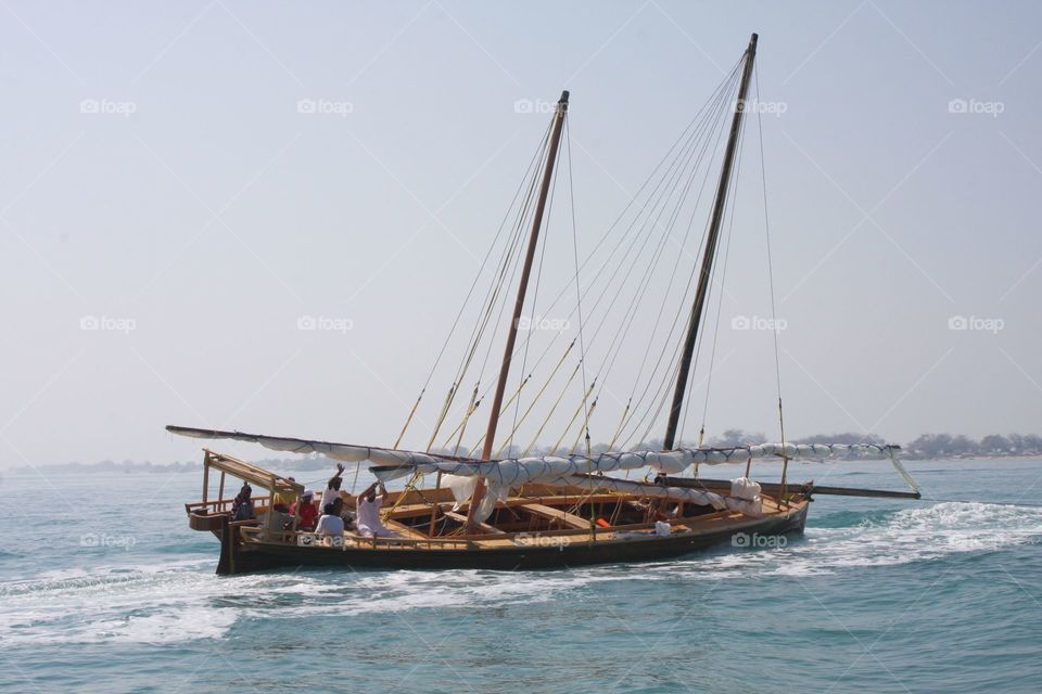Arabian sailing Dhow 