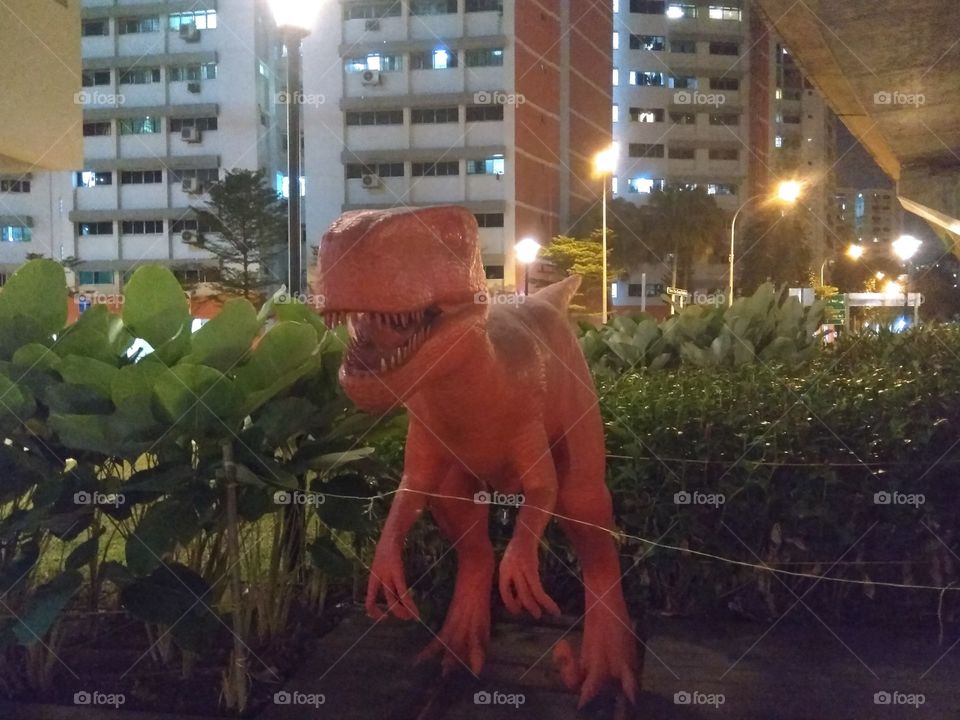 Dinosaur at children's park